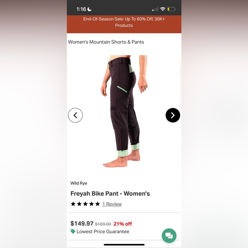 Wild Rye Women’s Freya Bike Pant